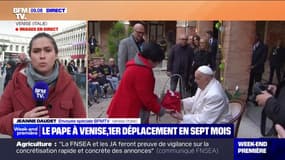 Le pape est arrivé à Venise, son premier déplacement en sept mois