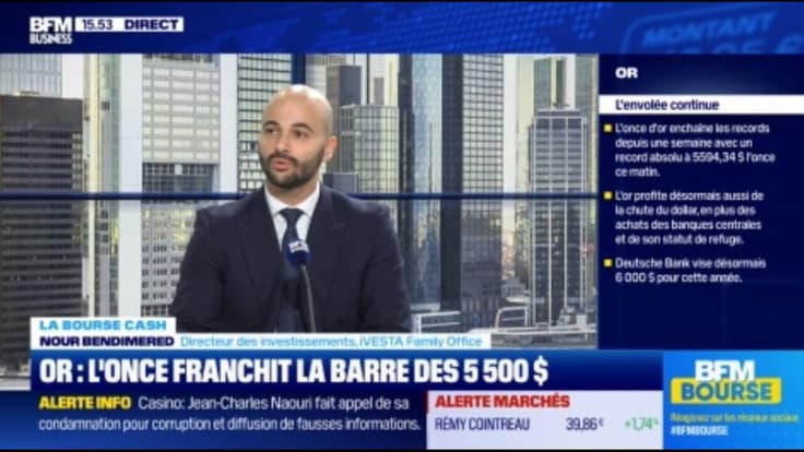 L'or au dessus des 5 500 dollars 🥇🚀