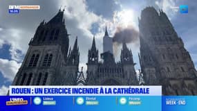Rouen: un exercice incendie à la cathédrale ce lundi
