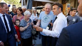 Emmanuel Macron à Baumes-de-Venise le 1er septembre 2023