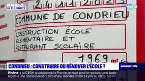 Condrieu: construire ou rénover l'école?