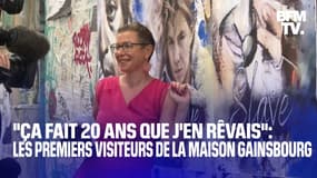 "Ça fait vingt ans que j'en rêvais": ces fans sont les premiers visiteurs de la maison de Serge Gainsbourg, à Paris 