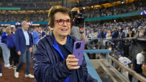 Billie Jean King en octobre 2024, à Los Angeles
