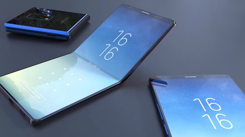 Concept de smartphone Samsung pliable