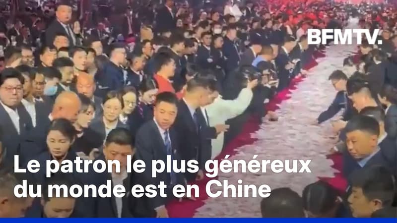 Chine: ce patron distribue 26 millions de dollars en liquide à ses employés