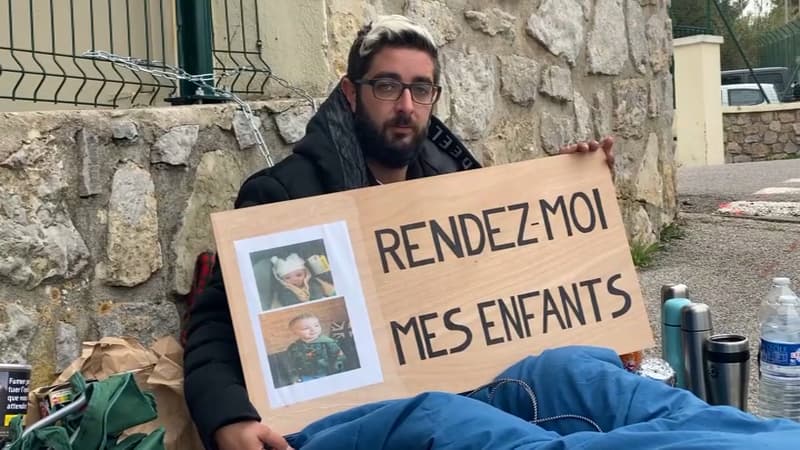 "On ne m'a pas laissé le droit de me défendre": un Varois s'enchaîne pour récupérer ses enfants placés