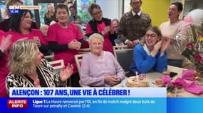 Alençon: une résidente d'un Ehpad fête ses 107 ans