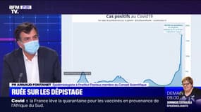 Covid-19: le pic de l'épidémie est attendu "plutôt pour la deuxième semaine de janvier, d'abord en Île-de-France", selon le Pr Arnaud Fontanet