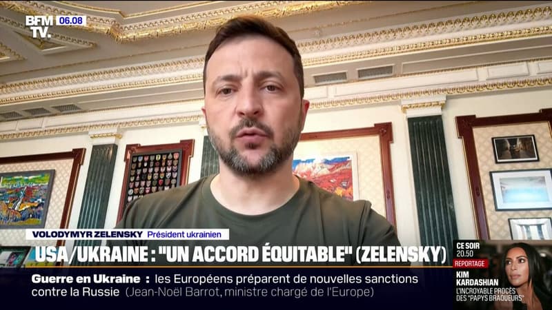 Volodymyr Zelensky salue l'accord 
