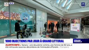 Covid: 1000 injections par jour au centre commercial Grand Littoral