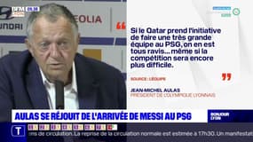 OL: Jean-Michel Aulas se réjouit de l'arrivée de Lionel Messi au PSG