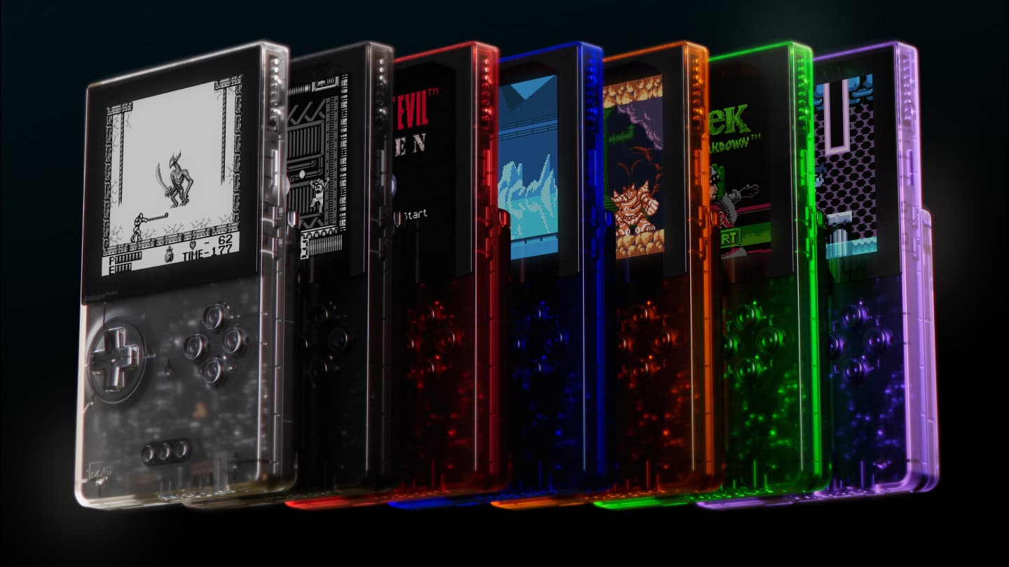 Des versions transparentes de l'Analogue Pocket, une version revisitée du Game Boy Color