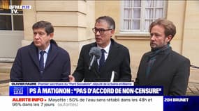PS à Matignon : "Pas d'accord de non-censure" - 16/12