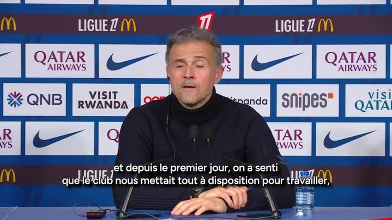 PSG : "Être les premiers à marquer l'histoire", l'objectif de Luis Enrique après sa prolongation