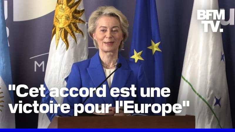 Ursula Von der Leyen annonce que l'accord entre l'UE et le Mercosur est définitivement conclu