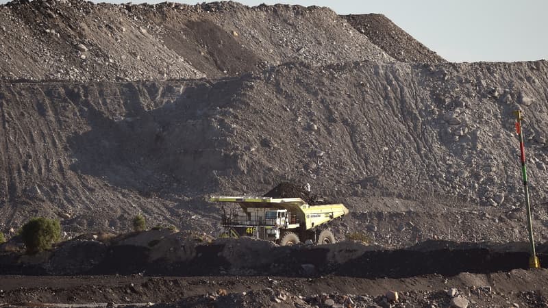 Mine de charbon à ciel ouvert, Hunter Valley, Australie ( image d'illustration)  