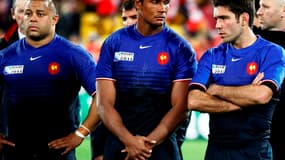 Luc Ducalcon, Thierry Dusautoir et Dimitri Yachvili