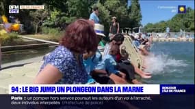 Val-de-Marne: les Franciliens ont pu exceptionnellement faire trempette dans la Marne à l'occasion du "Big Jump"