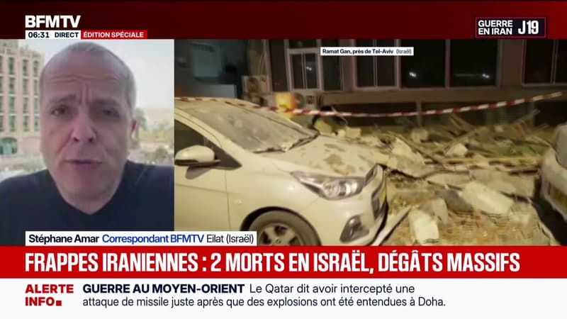 Guerre au Moyen-Orient: deux personnes tuées par des frappes iraniennes près de Tel-Aviv (Israël)