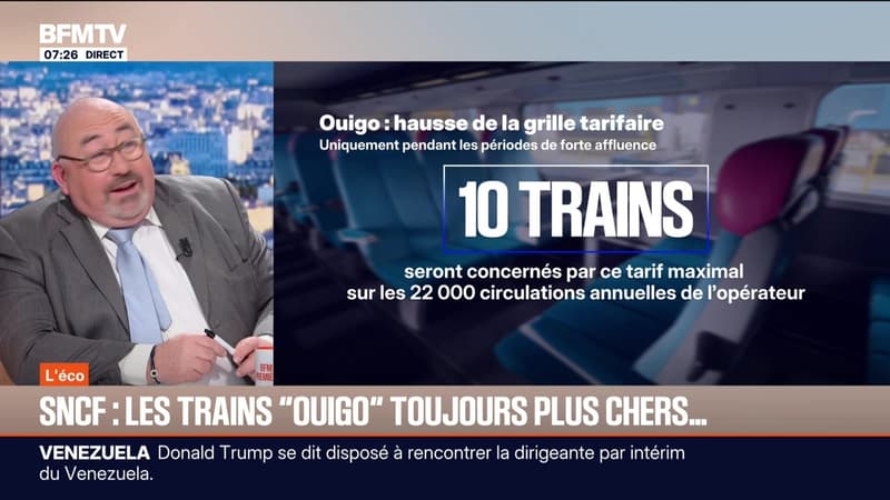 BFM éco : SNCF, les trains Ouigo toujours plus chers... - 12/01
