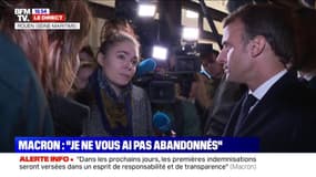 "On s'est sentis abandonnés": à Rouen, une femme interpelle Emmanuel Macron pour dénoncer un manque de suivi après l'incendie de Lubrizol
