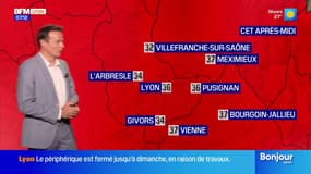 Météo Rhône: journée caniculaire ponctuée d'orages ce mardi, 37°C attendus à Vienne et 34°C à Givors