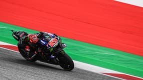 Fabio Quartararo lors du Grand Prix d'Autriche, samedi 20 août 2022.