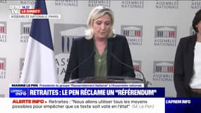 Marine Le Pen: "N'écoutez pas ceux qui pensent qu'en défendant le droit à la paresse, notre avenir sera meilleur"