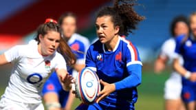 Caroline Drouin lors d'Angleterre-France