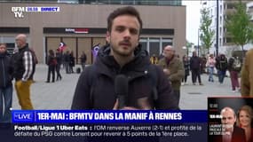 1er-Mai: à Rennes, cet enseignant manifeste pour "montrer son désaccord" sur la réforme des retraites