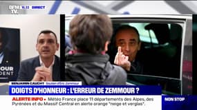 Benjamin Cauchy (soutien d'Éric Zemmour) sur l'échange de doigts d'honneur: "C'est une réponse spontanée à une passante insultante"