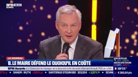 Bruno Le Maire défend le "quoiqu'il en coûte": "Dès que les mesures sanitaires seront levées nous allons pouvoir rebondir très fort"  