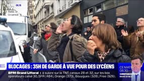 Blocage d'un lycée à Paris: 35h de garde à vue pour quatre adolescents