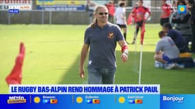 Le rugby bas-alpin rend hommage à Patrick Paul