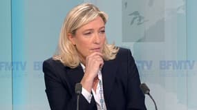 Marine Le Pen, lundi soir, sur BFMTV.