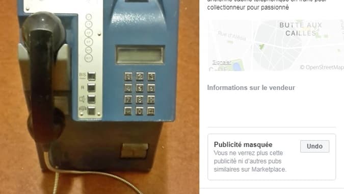 Certains combinés d'anciennes cabines téléphoniques sont vendus sur Facebook Marketplace. Certains combinés d'anciennes cabines téléphoniques sont vendus sur Facebook Marketplace.