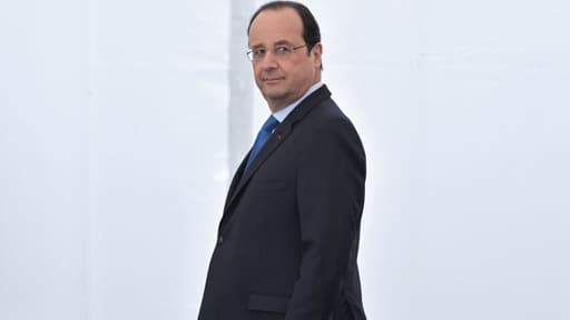 François Hollande lors de sa visite à Clermont-Ferrand, le 18 avril.