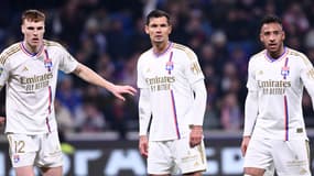 Dejan Lovren avec l'OL en Ligue 1, le 26 janvier 2024