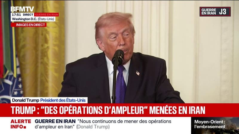 Donald Trump: "Ça fait 47 ans que le régime iranien attaque les États-Unis, tuent des Américains"