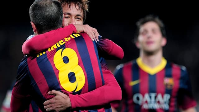 Iniesta et Neymar