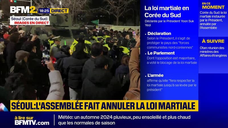 Corée du Sud : les mobilisations s'intensifient suite à la déclaration de la loi martiale par le Président