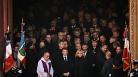 Gérard Collomb salué comme un "homme d'Etat" par Emmanuel Macron lors de ses obsèques à Lyon