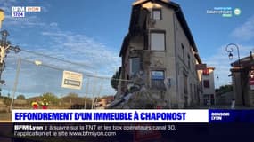 Effondrement d'un immeuble à Chaponost