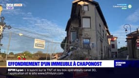 Effondrement d'un immeuble à Chaponost