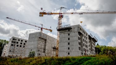 Des immeubles en construction à Montpellier, en août 2014.
