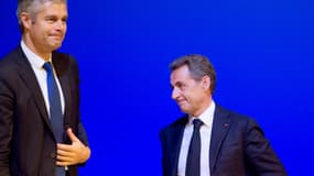Laurent Wauquiez et Nicolas Sarkozy, en novembre 2015. 