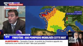 Tempête Ciarán: "600 pompiers et 450 gendarmes" seront mobilisés cette nuit dans le département du Finistère indique le préfet