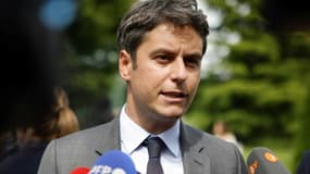 Le Premier ministre Gabriel Attal au Perreux-sur-Marne, le 17 juin 2024 dans le Val-de-Marne