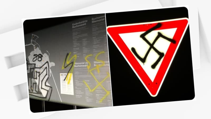 Des symboles nazis ont été tagués dans l'enceinte du mémorial du camp de Buchenwald en Allemagne