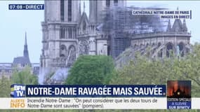 "C'est comme s'il avait plu des cendres." Notre journaliste a pu accéder au parvis de Notre-Dame